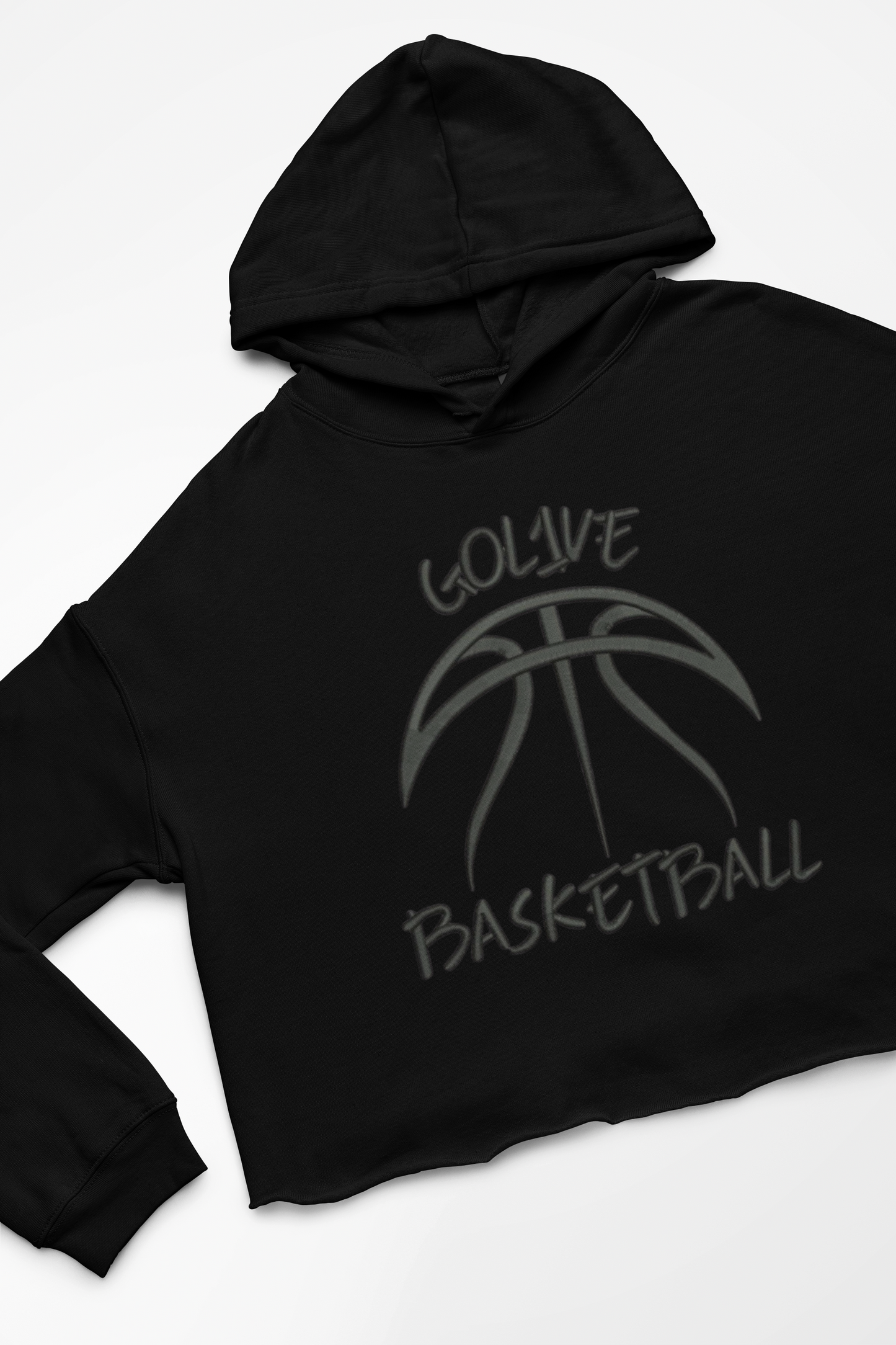 GoL1VE Blackout Crop Hoodie