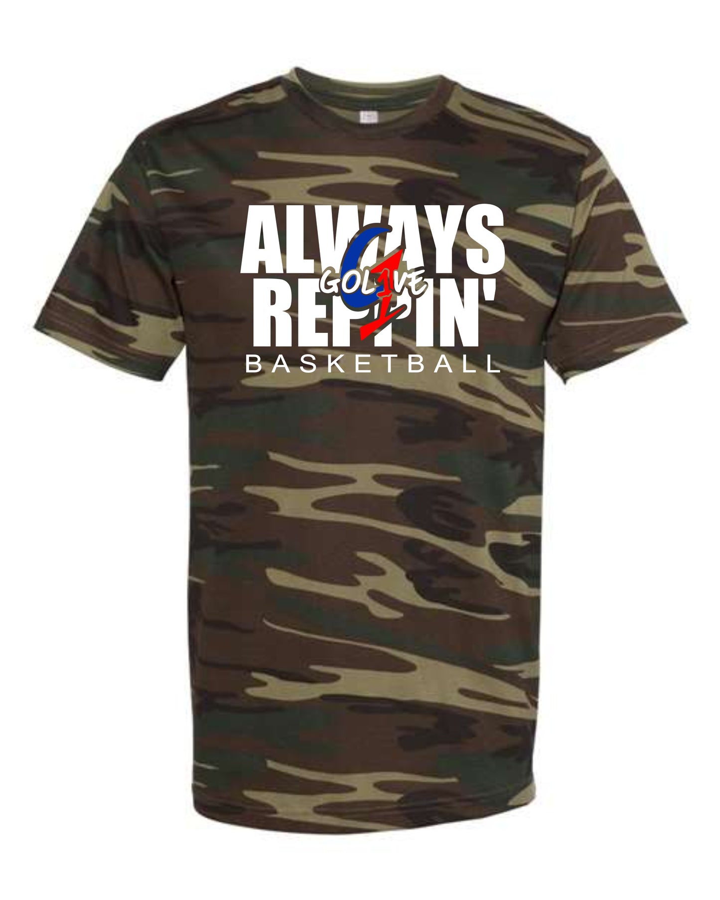 ALWAYS REPIN’ – GoL1VE Basketball Tee