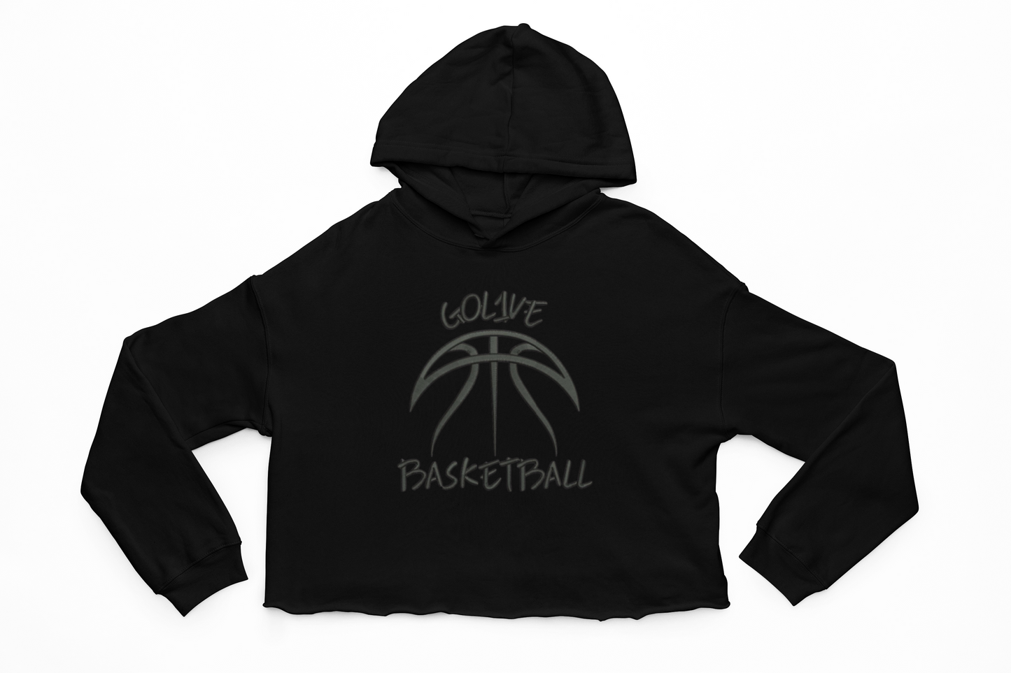 GoL1VE Blackout Crop Hoodie