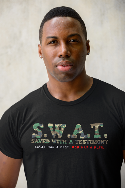 S.W.A.T. (Saved With A Testimony) Tee - Cross Kingdom Apparel