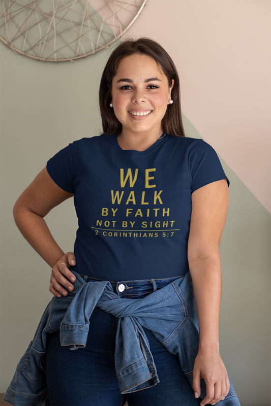 We Walk By Faith Tee - Cross Kingdom Apparel