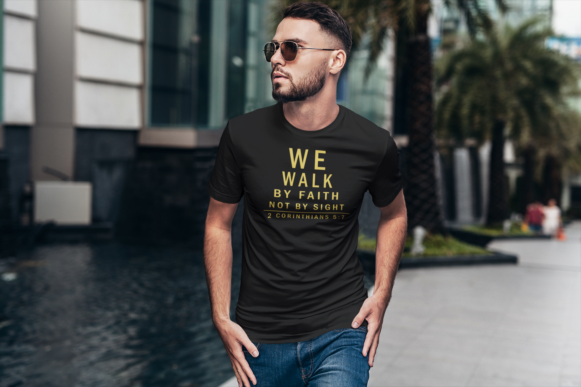 We Walk By Faith Tee - Cross Kingdom Apparel